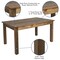 Flash Furniture Farm Table, 6 Chair Cushions Set, 60"x38" XA-FARM-19-GG - alternate 6